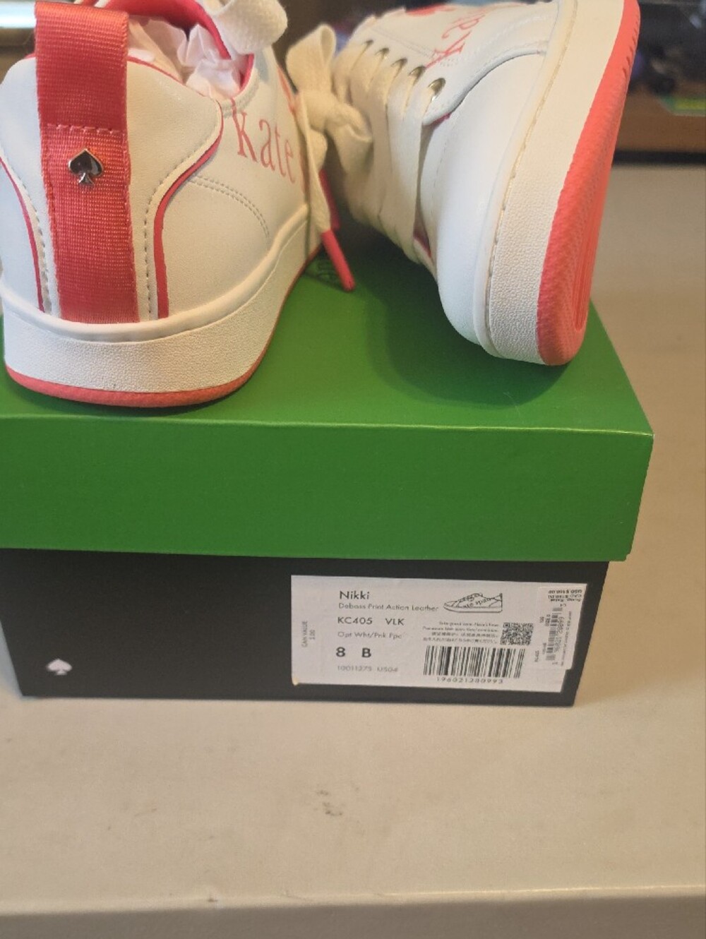 kate spade White and Pink Nikki Sneakers - Picture 3 of 7